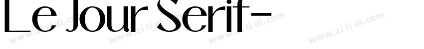 Le Jour Serif字体转换